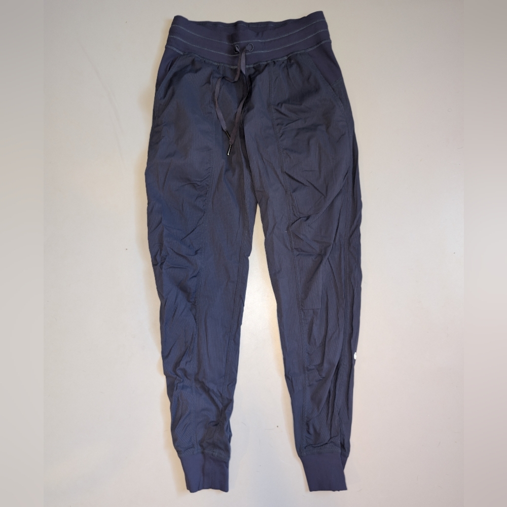 Navy Lululemon dance studio jogger in size 4